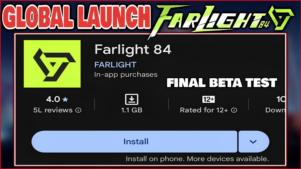 Farlight 84 Mobile Pre-Download LIVE! | Global Release Date + Android/iOS System Requirements