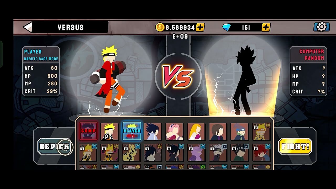Naruto vs Sasuke full battle | Naruto fight | Stickman Great War | #naruto 