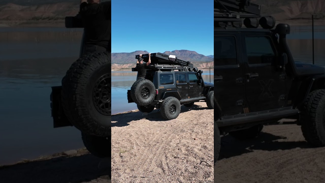 Solo Camping at Lake Roosevelt - Arizona | Jeep Adventure, Simple Setup & Waterfront Views