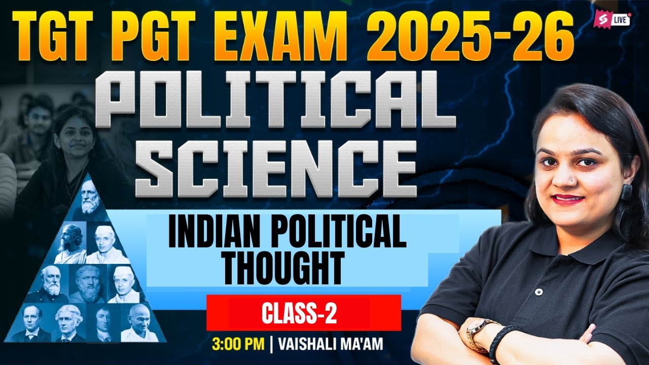 DSSSB/RPSC/UP LT Grade Political Science Classes 2025 |Political Theory By Vaishali Ma'am
