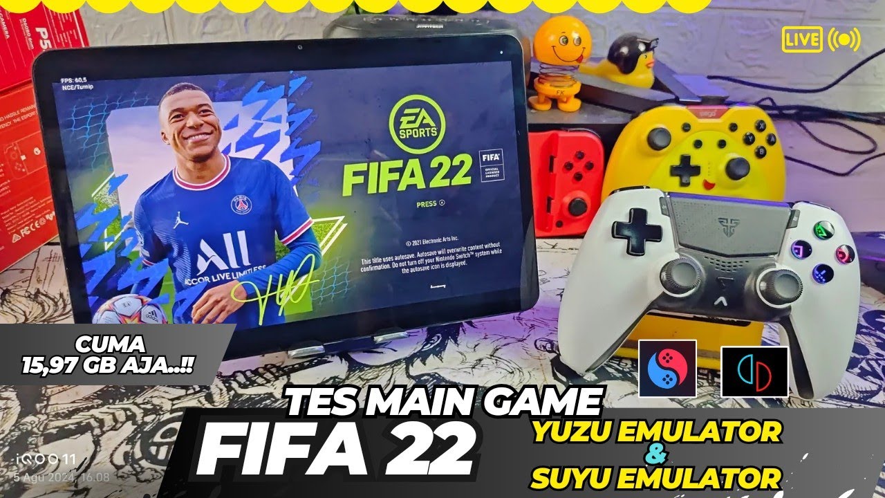 TES MAIN GAME FIFA 22 Di Emulator YUZU & Emulator SUYU - Snapdragon 870