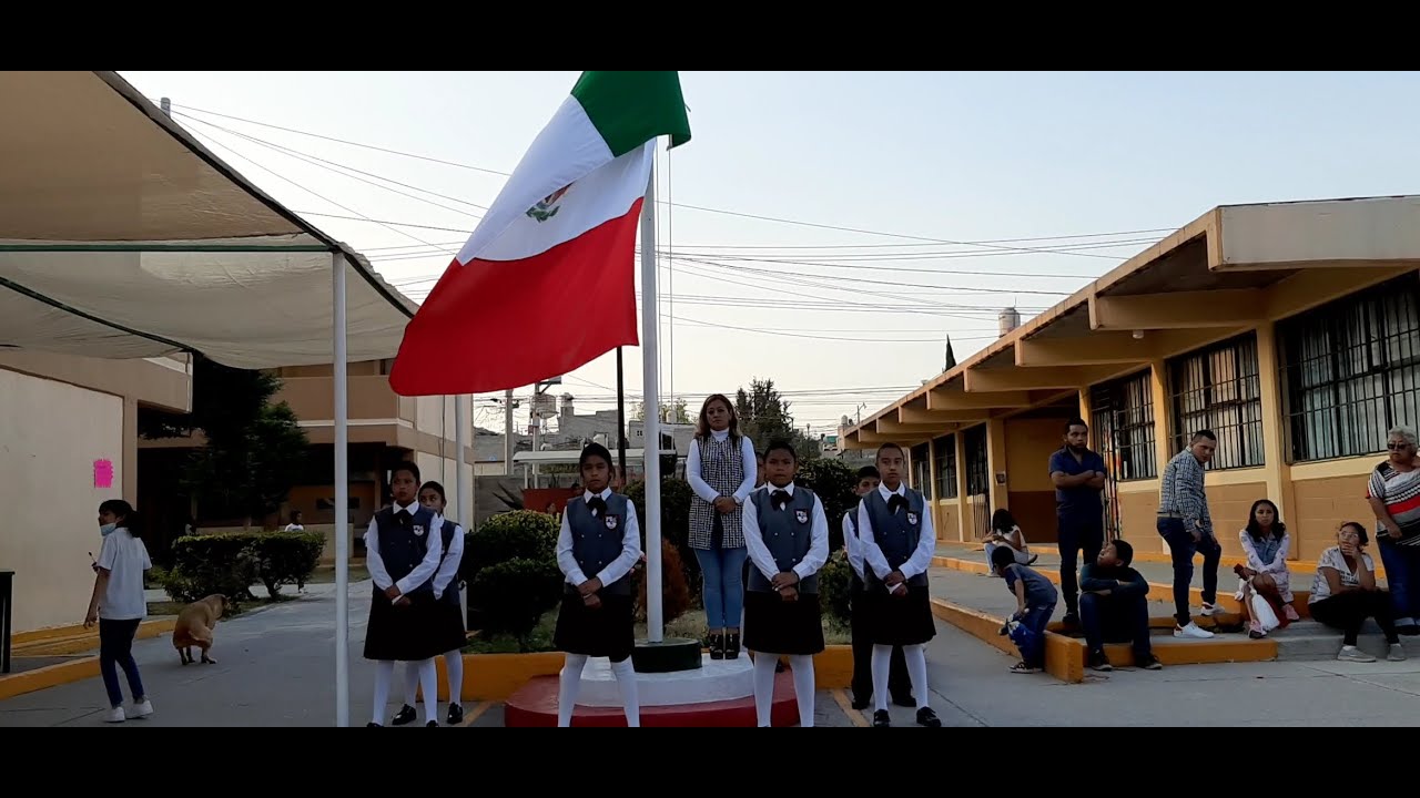 Arriar Bandera. Ceremonia del 20 de noviembre 2022. Esc. Prim. Agustín Yáñez. Turno Vespertino.