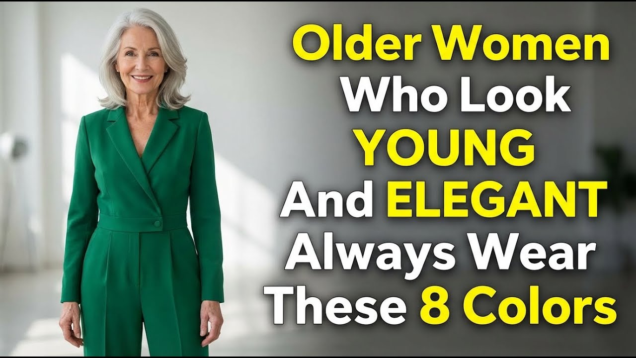 8 Colors That Make Older Women Look Young, Radiant, and Turn Heads!