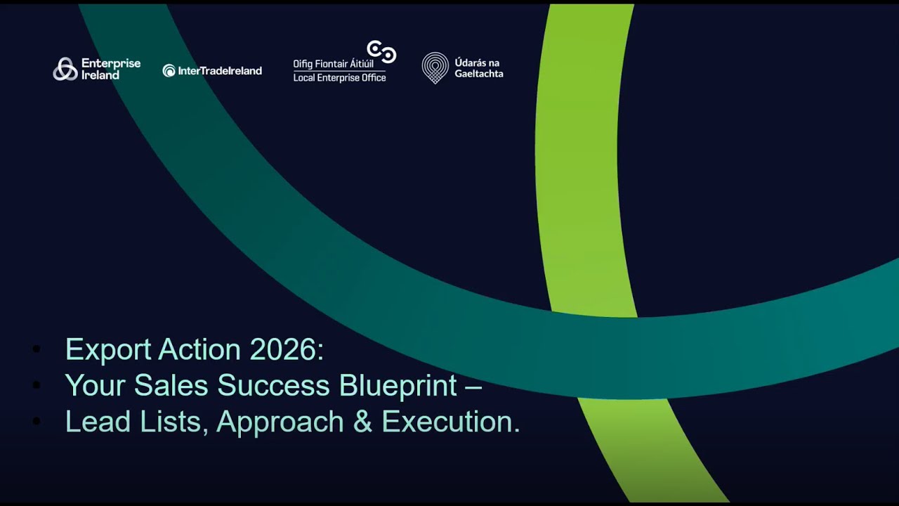 Export Action 2026 - From leads to deals: sales processes for entering new markets