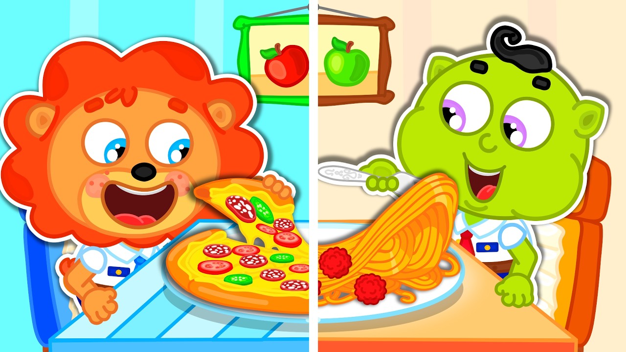 Маша и Леопольд. Пицца со спагетти - Мультик для детей - Lion Family на русском