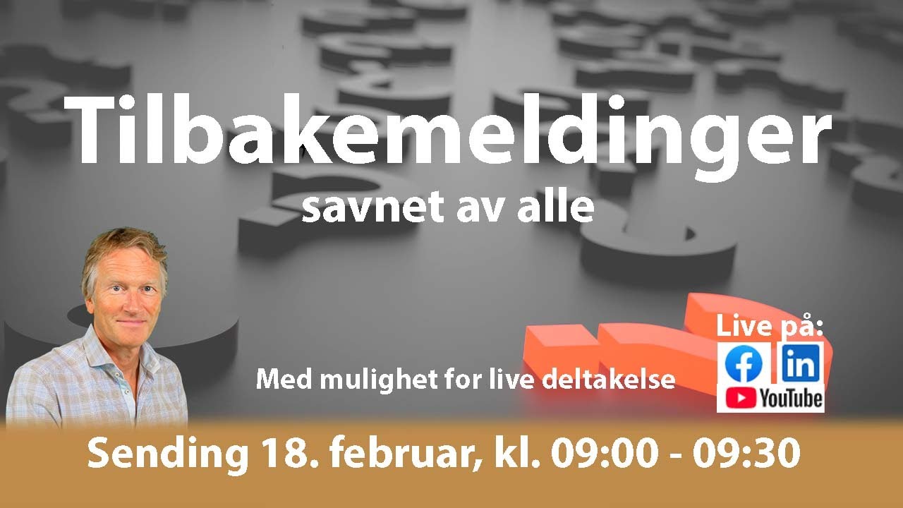 Tilbakemeldinger, savnet av alle