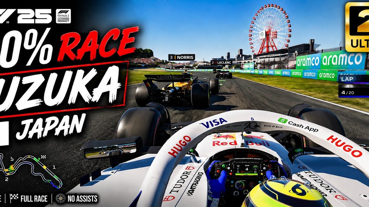 F1 25 | Isack Hadjar | Japanese GP Suzuka | P4 Qualifying ➜ P2 Race | Racing Bulls Podium | 2K 60FPS