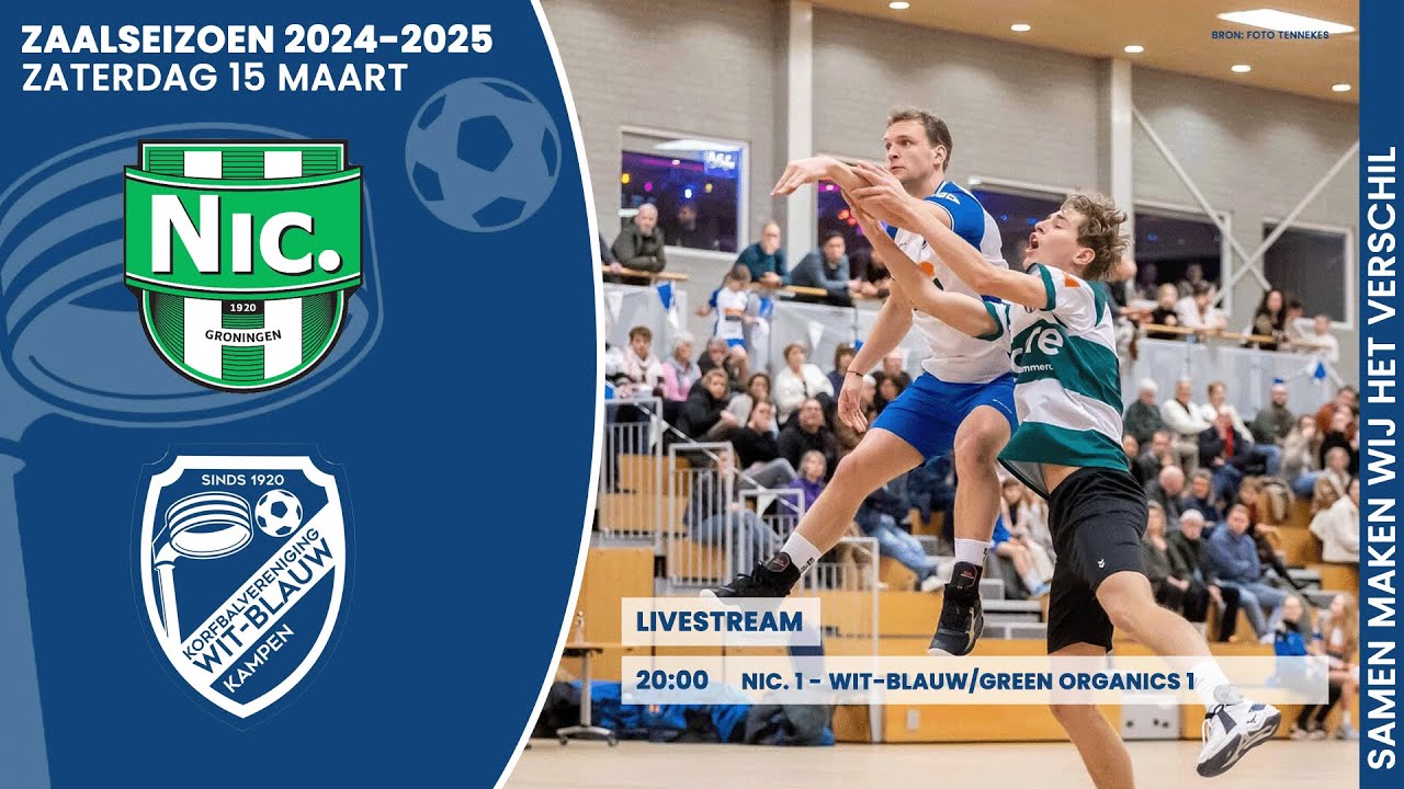 Nic 1 vs. Wit-Blauw/Green Organics 1 (live)