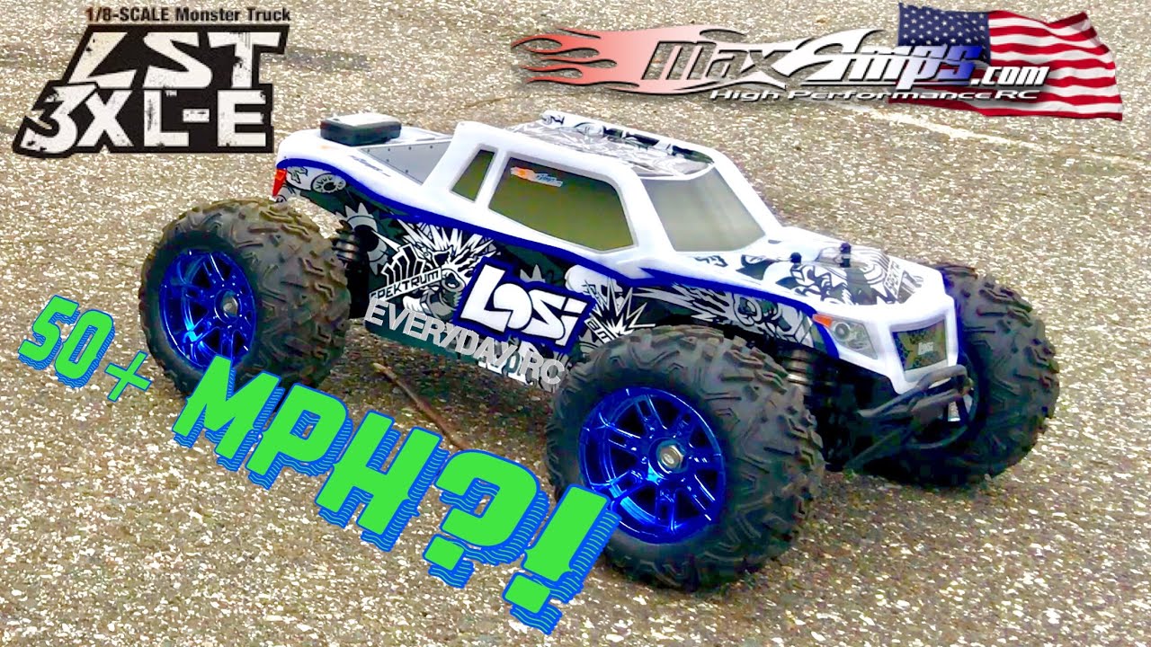 LOSI 1/8TH LST 3XL-E -50+MPH-MAXAMPS-PART 1