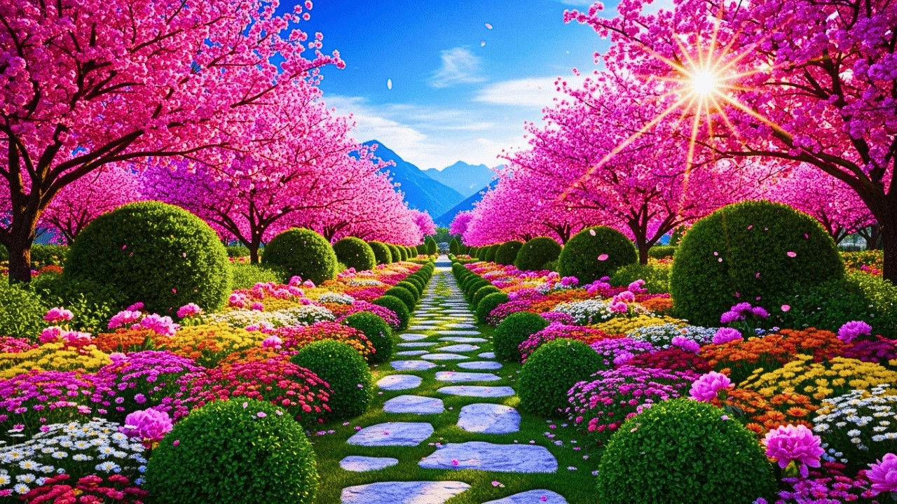 Relaxing Piano & Nature: 🌺 Scenic Relaxation, Beautiful Piano Music to Find Peace & Serenity 🍃