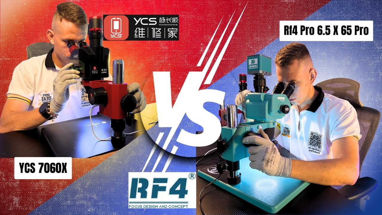 RF4 6.5X65 Pro vs YCS 7060X Comparativa de microscopios profesionales para Microelectrónica