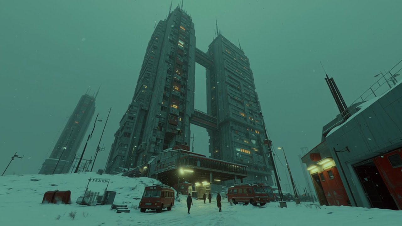 Brutalist Siberia | Chill Ambient Music | AI Track 4K