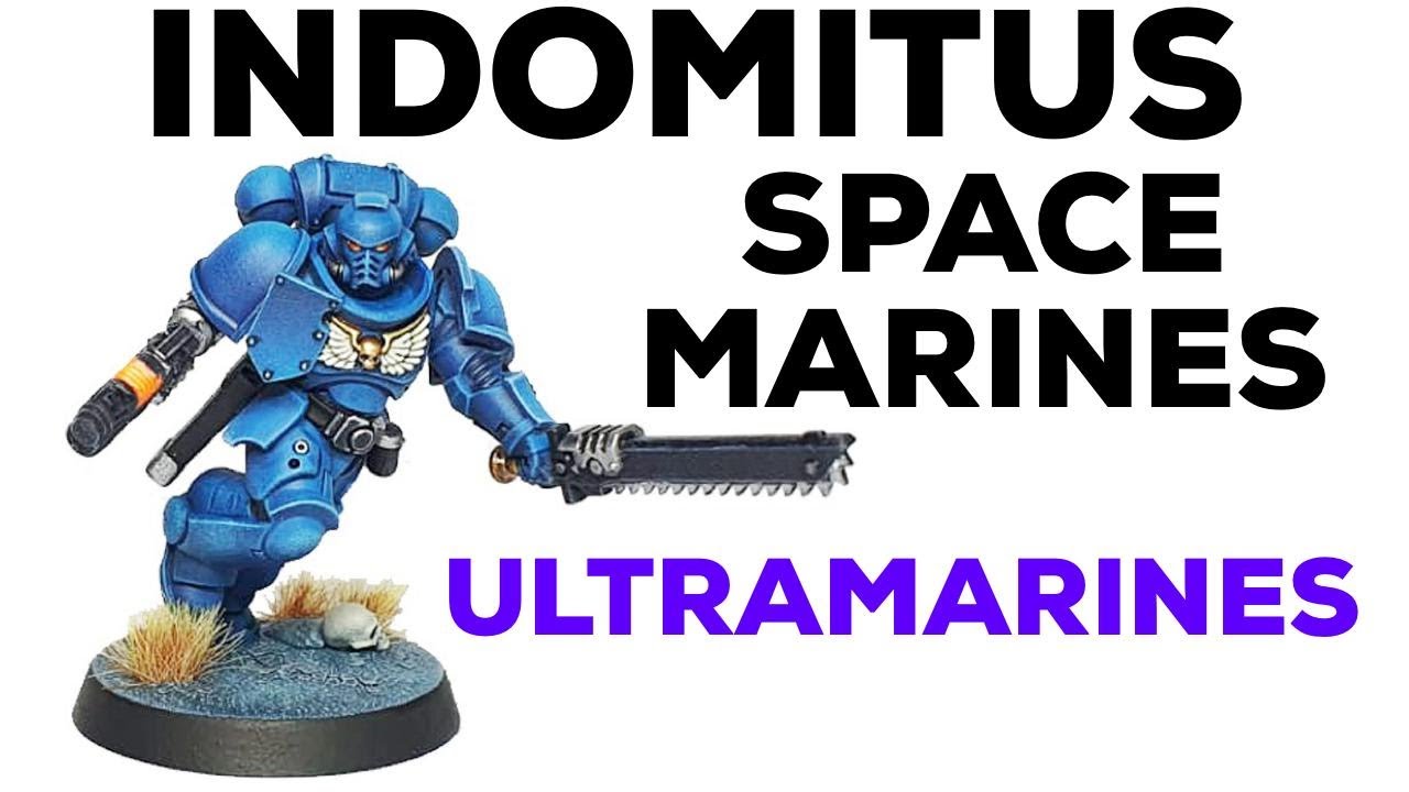 How to paint Ultramarines FAST –  Airbrush + Drybrush