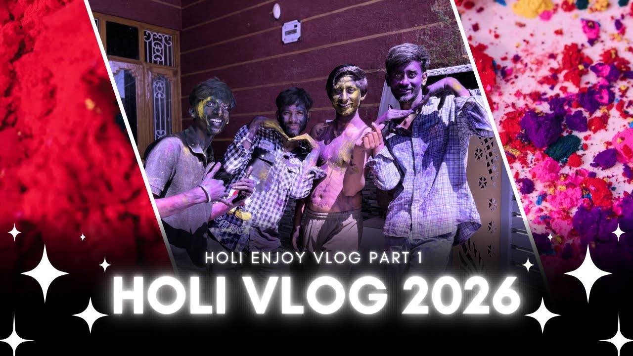 Holi par macha diya udhaam full masti 2026 part 1 