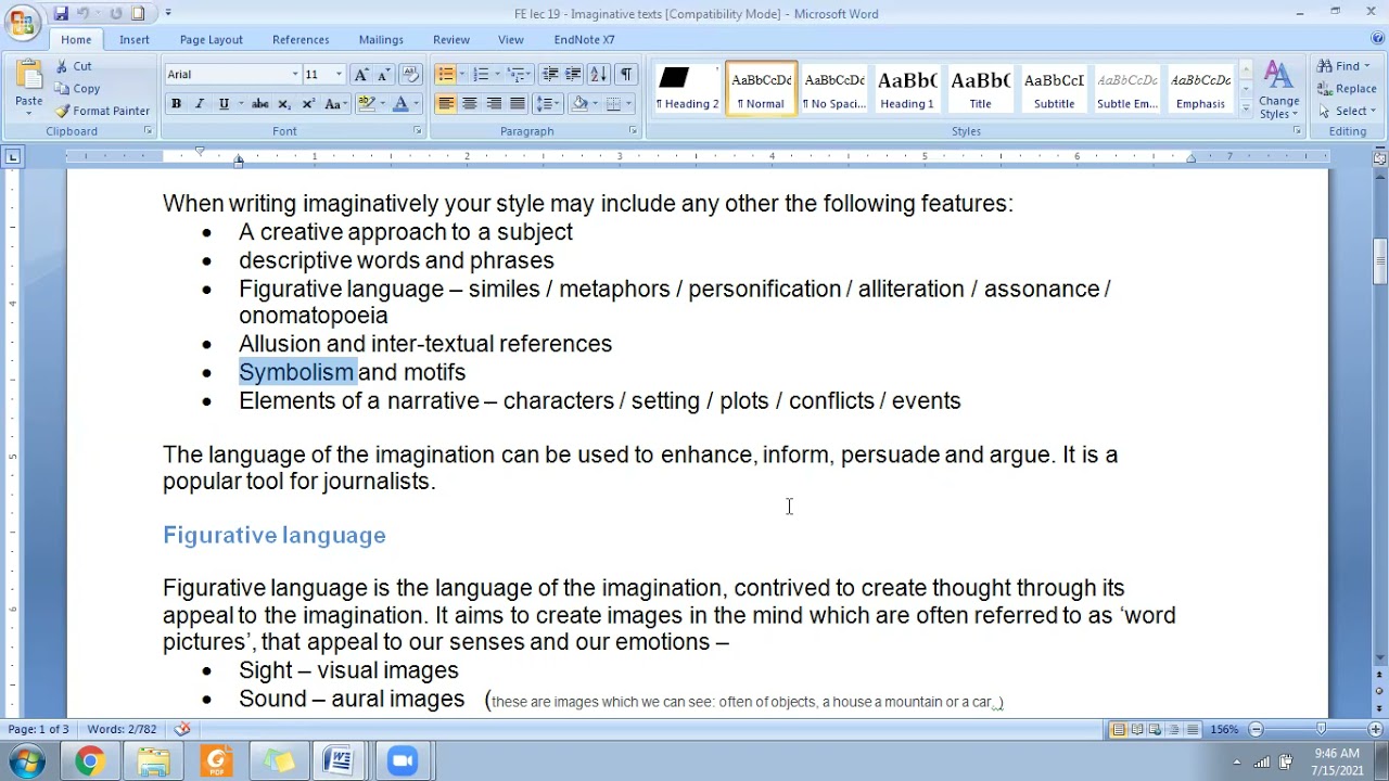Fe lec 28  Imaginative texts by Engr. Uzma Naz