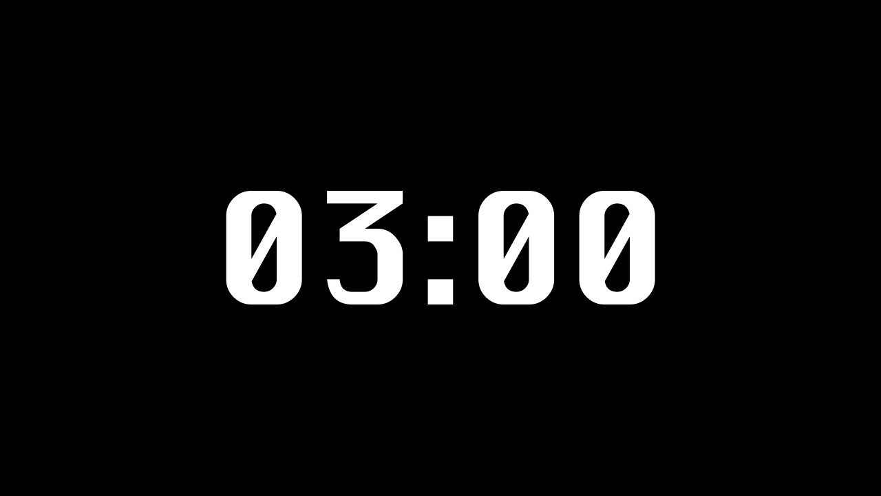 3 Minute TIMER with Countdown