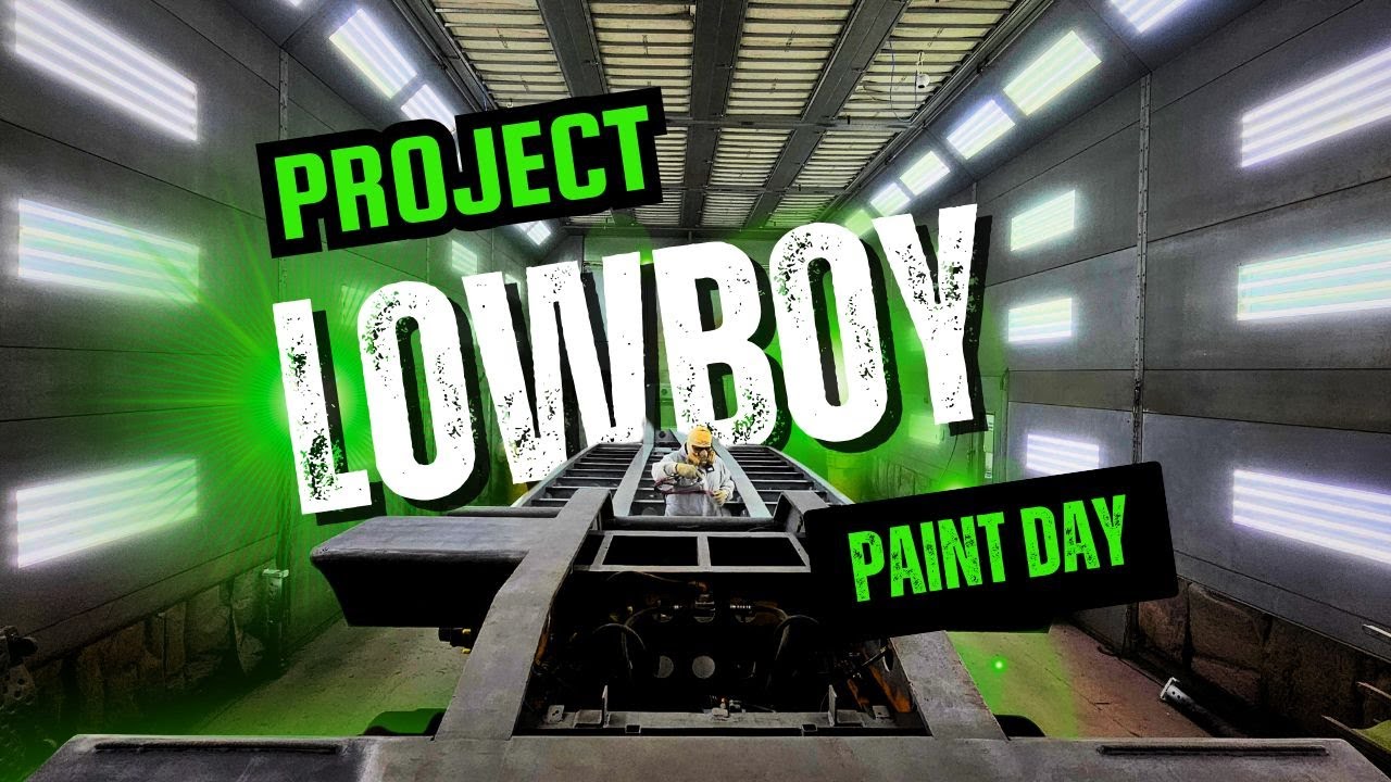 Project Lowboy Trailer Restoration | Sandblasting & New Paint Job!