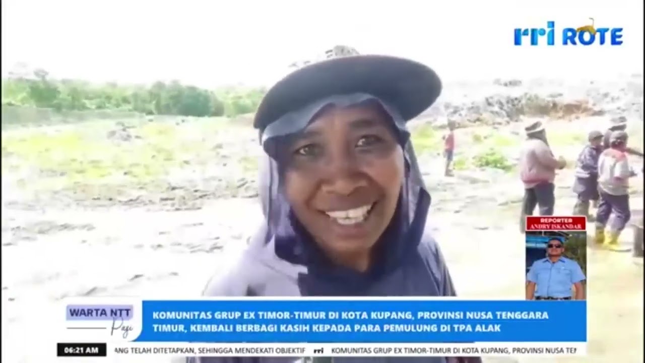 KOMUNITAS GRUP EX TIMTIM DI KOTA KUPANG BERBAGI KASIH KEPADA PEMULUNG TPA ALAK