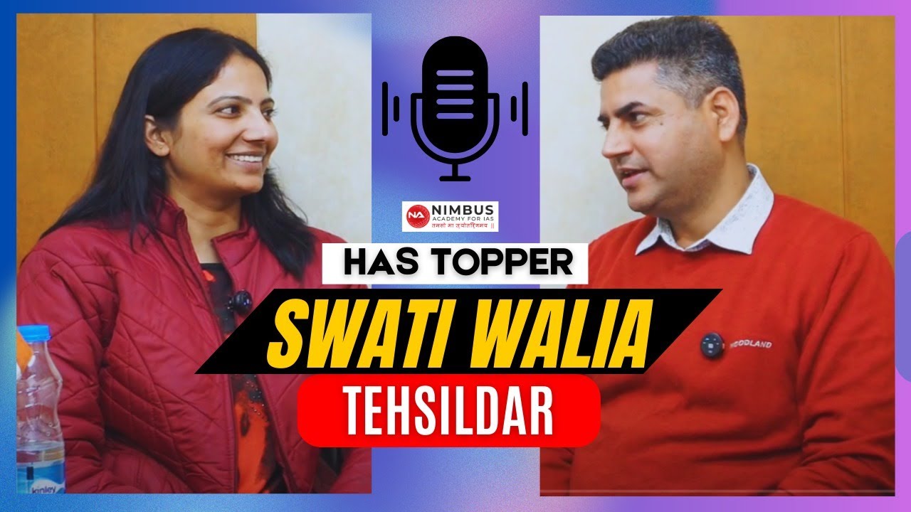 Topper's Talk | Swati Walia Rank-4 (HPAS-2024) | Nimbus Academy #hpas #has #hpastopper