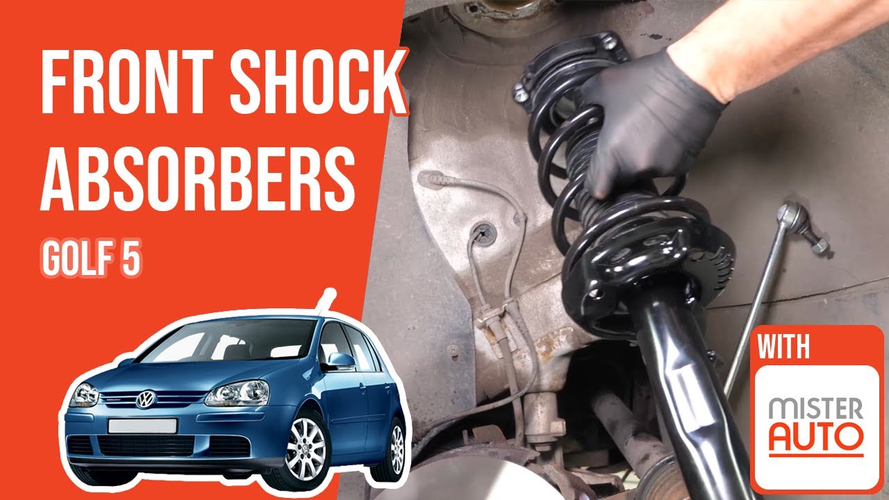 How to replace the front shock absorbers Golf mk5 ➿
