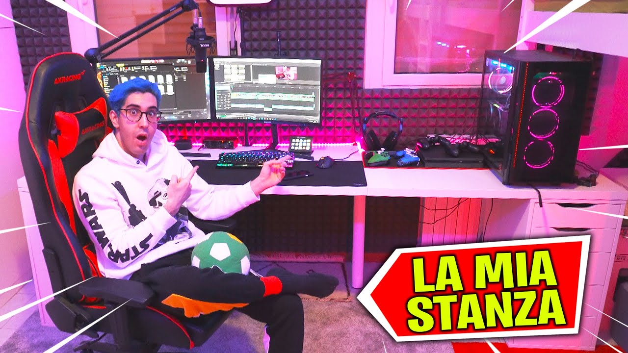 IL TOUR DELLA MIA STANZA/STUDIO DA GAMING (10000 EURO !)