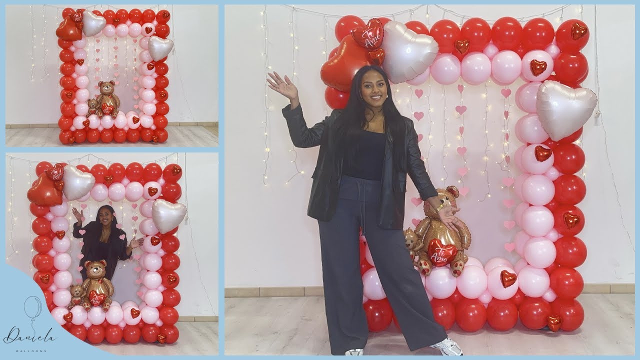 COME REALIZZARE UNA CORNICE DI PALLONCINI -💌SAN VALENTINO💌