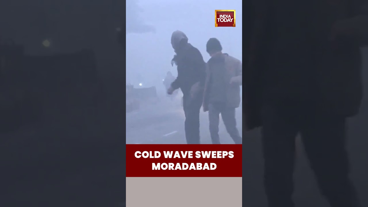 Dense Fog Covers Moradabad Amid Cold Wave, #orangealert Issued