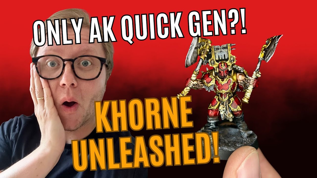 Speedpainting: Khorne Blood Warrior with AK Quick-Gen!