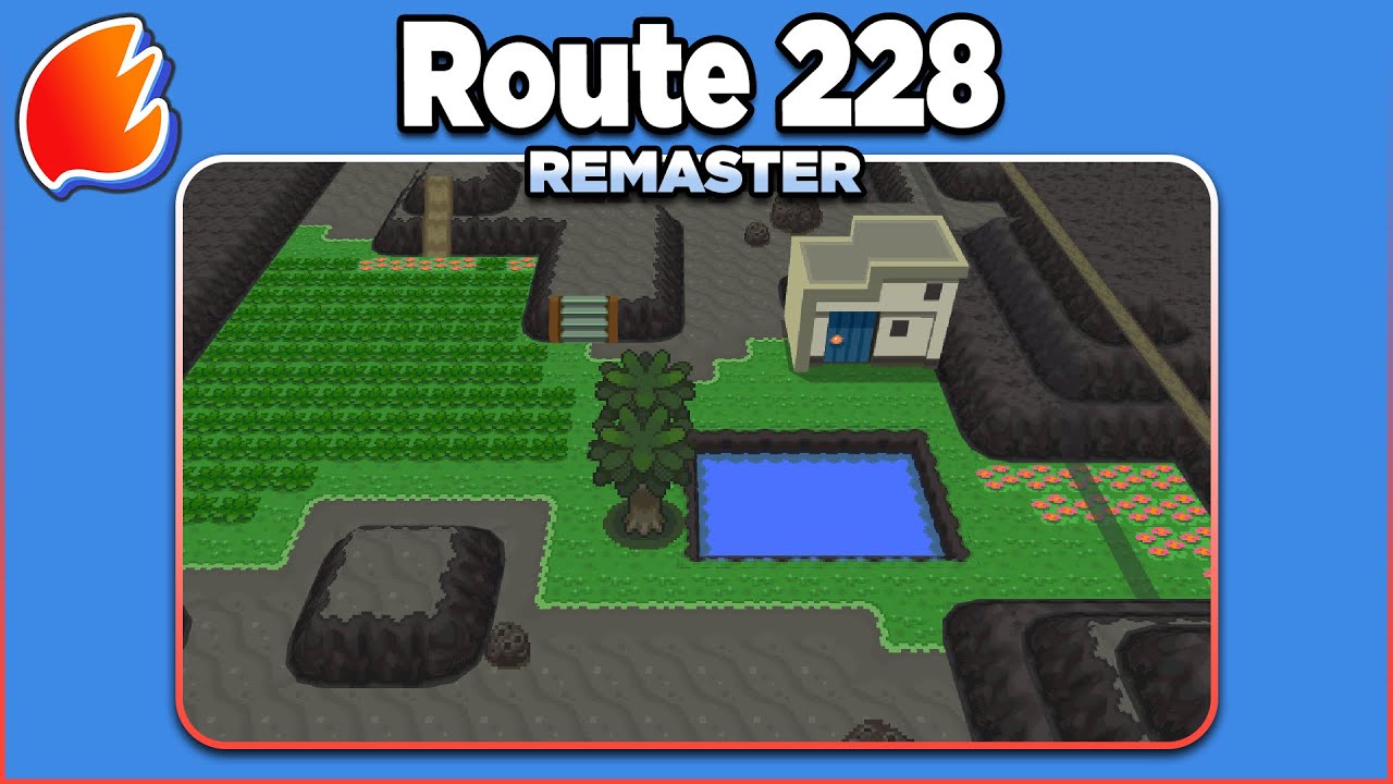 Route 228 (Night): Remaster ◓ Pok&eacute;mon Diamond, Pearl & Platinum
