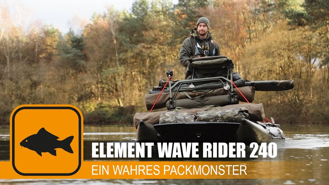 ELEMENT WAVE RIDER 240: Das perfekte Schlauchboot f&uuml;rs Karpfenangeln I Prologic Katamaran