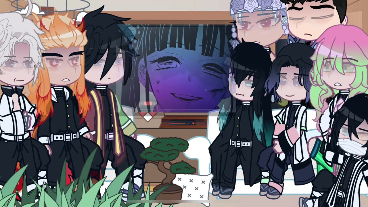 Pilares reaccionan a color diferente de Douma/(pedido)/#demonslayer #kimetsunoyaiba  #reactto