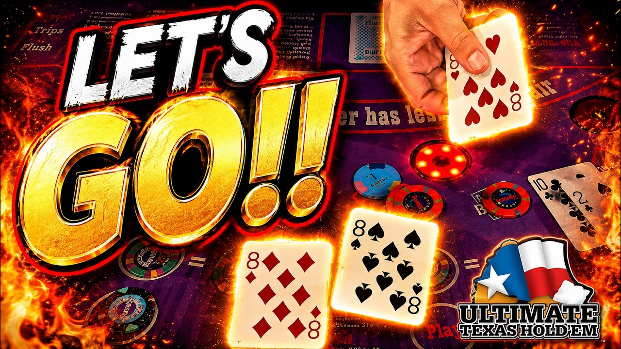 ULTIMATE TEXAS HOLD 'EM in LAS VEGAS! LET&rsquo;S GO FLOP!! UTH🔥🔥