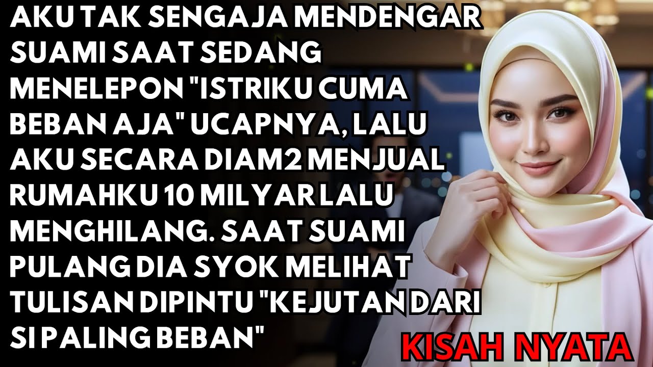 TAK SENGAJA MENDENGAR SUAMIKU MENGATAKAN ISTRI BEBAN - KUBALAS KUJUAL RUMAH DAN PERGI, BESOKNYA DIA