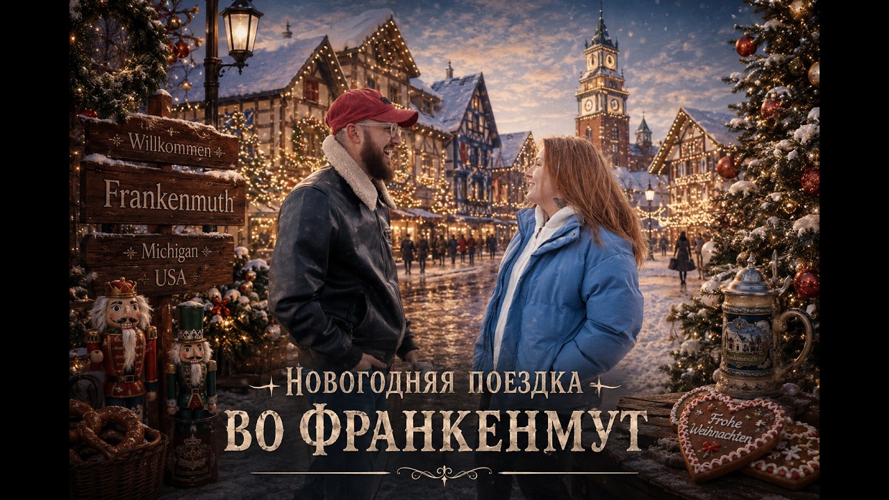 Новогодний ФРАНКЕНМУТ🎄 Самый рождественский город США 🎄| Мост, хор и магазин подарков