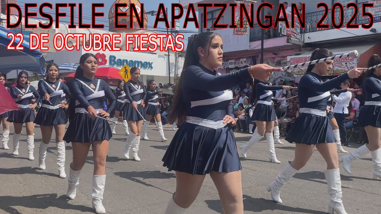DESFILE 22 DE OCTUBRE EN APATZINGÁN 2025 /mtv es tu canal