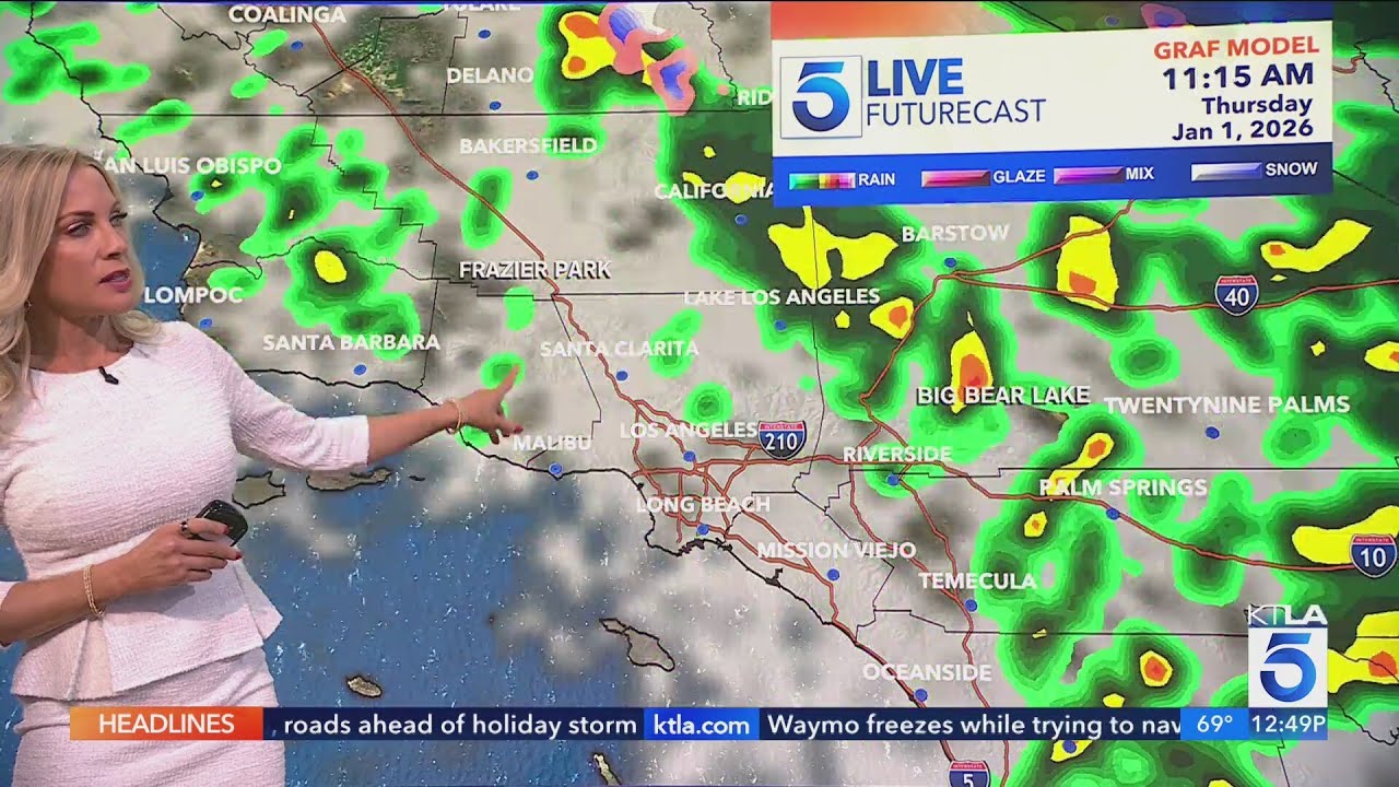 Southern California will ring in the New Year with another storm