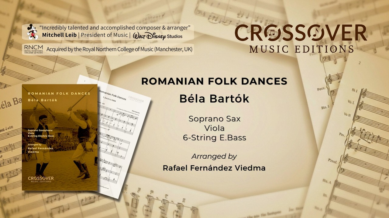 Béla Bartók | Romanian Folk Dances | Arranged by Rafael Fernández Viedma | Crossover Music Editions