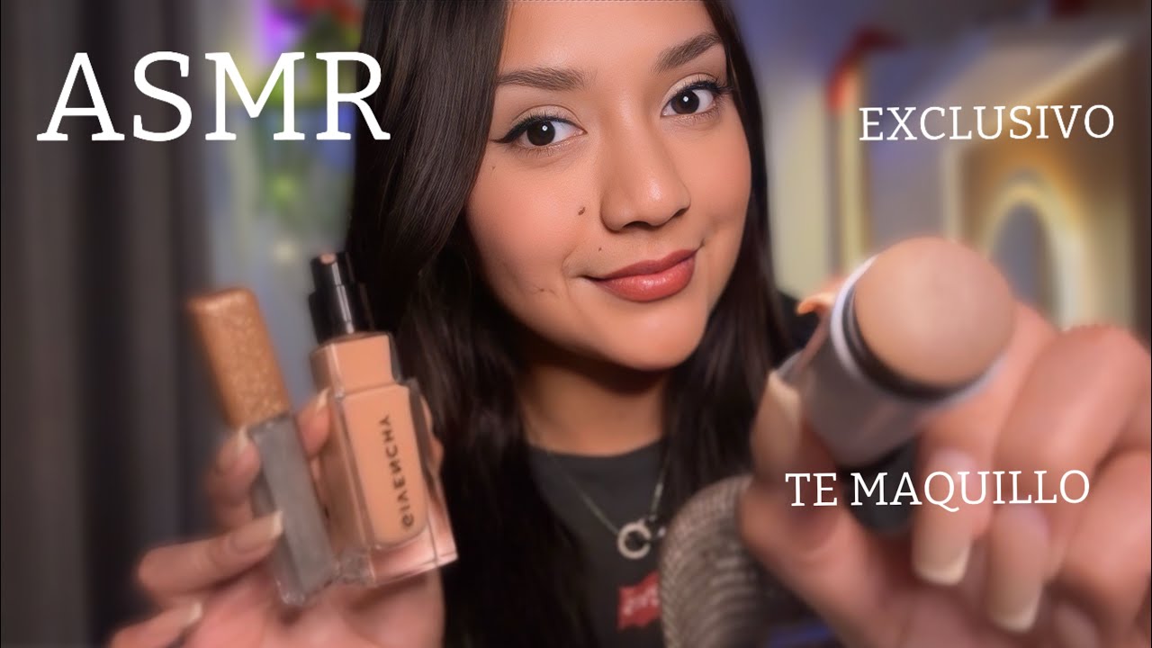 ASMR TE MAQUILLO CON MIS PRODUCTOS DE LUJO ✨ (RECUPERA TUS COSQUILLAS)