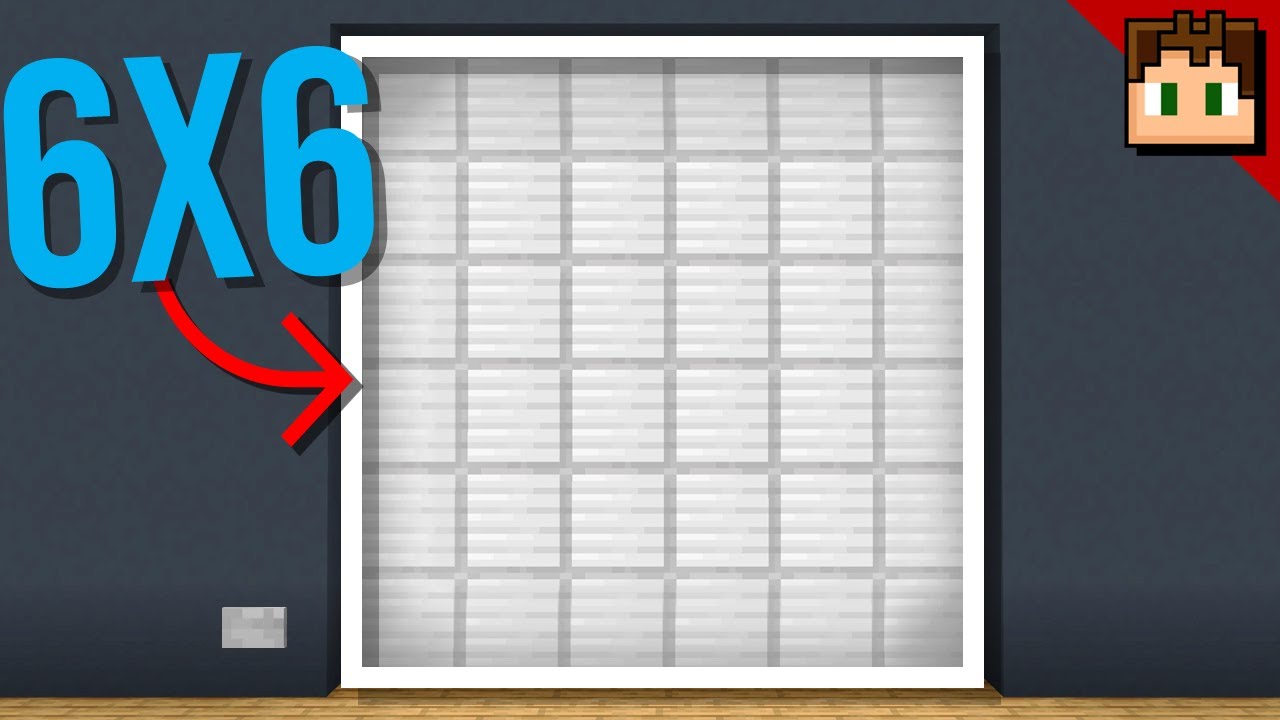 Minecraft Bedrock: 6x6 PISTON DOOR Tutorial! 1.21