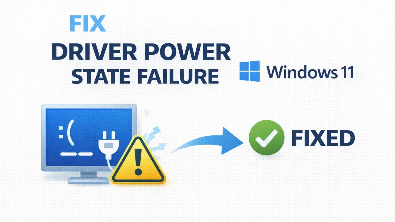 How to Fix Driver Power State Failure (BSOD) on Windows 11