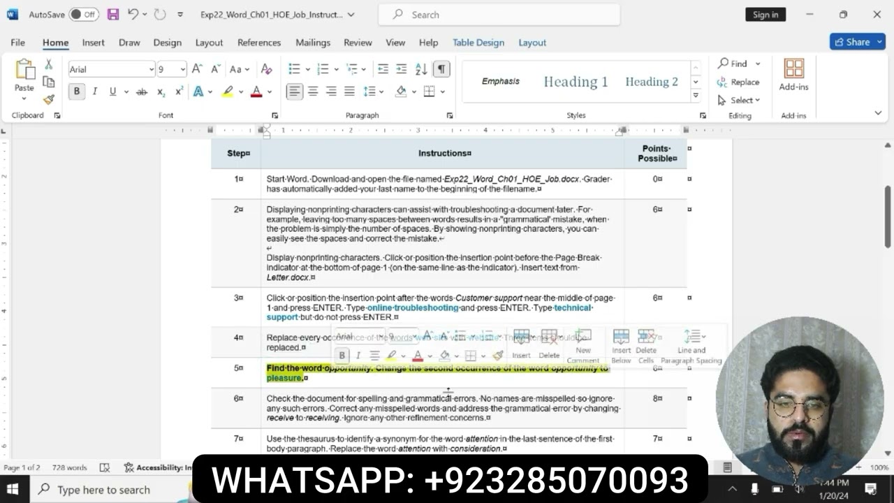 Exp22 Word Ch01 HOE Job | Exp22_Word_Ch01_HOE_Job