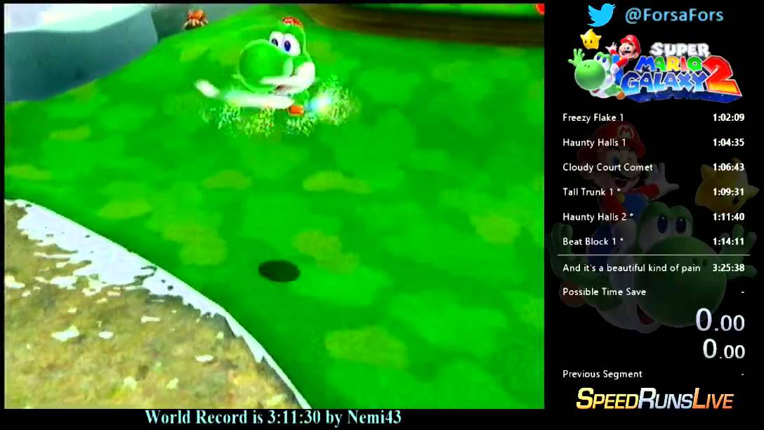 Super Mario Galaxy 2 Glitch - How to Infinite Flutter using Yoshi (Explanation)