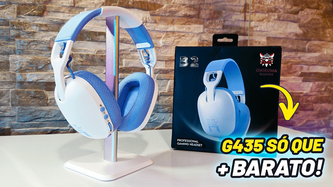 NÃO ACREDITO NESSA QUALIDADE!😮 Headset Gamer Barato Sem Fios vai te Surpreender! [Onikuma Kuma B2]🎧