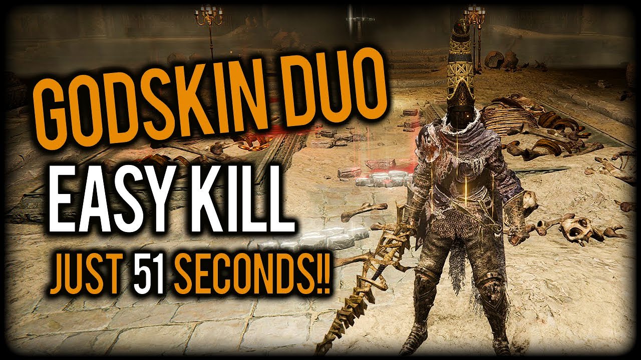 Godskin Duo Easy Kill in 51 Seconds | Elden Ring Boss Fight Glitch??!!