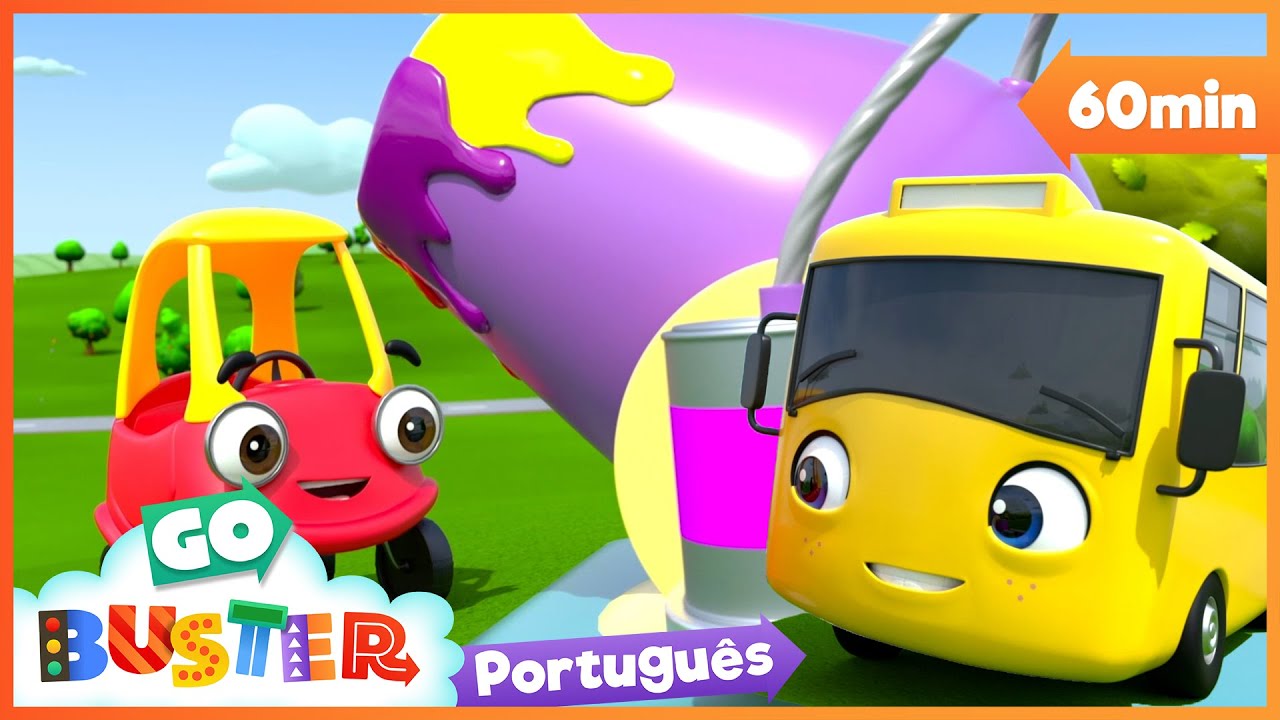 Canhão de Tinta | Canções Infantis | Desenhos Animados | Buster em Português