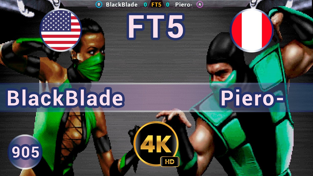 UMK3 - 🇺🇸 BlackBlade vs Piero- 🇵🇪 FT5 / 4K 60FPS #umk3 #ultimatemortalkombat3 #team99hits #fightcade