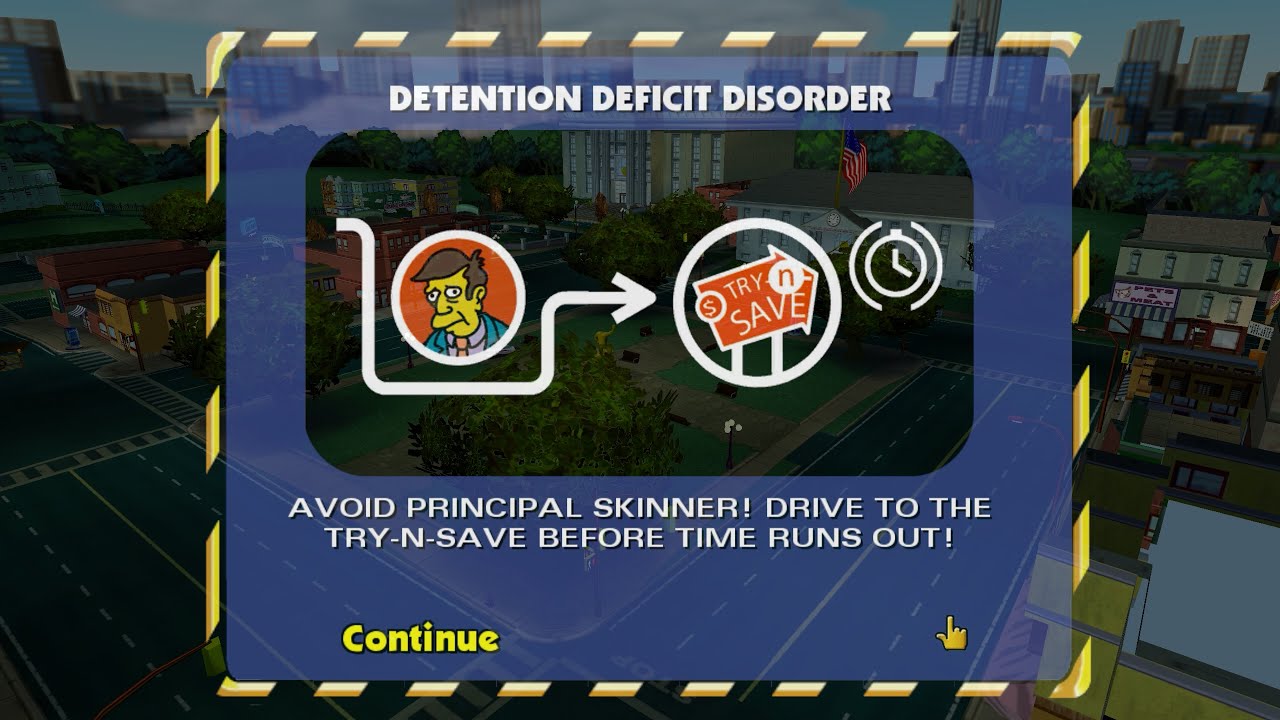 [4K] Detention Deficit Disorder | Level 2 | Mission 1 | The Simpsons Hit & Run