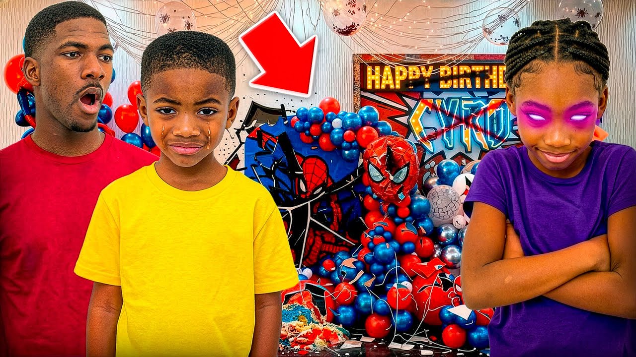 EVIL SISTER DESTROYS BROTHER BIRTHDAY