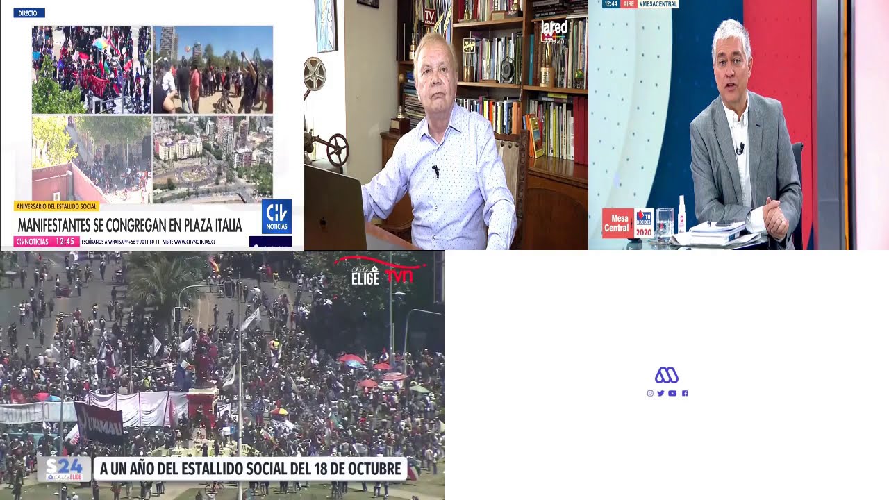 Así la TV Chilena se une a la Franja del Plebiscito Nacional (18 y 22 Octubre 2020)