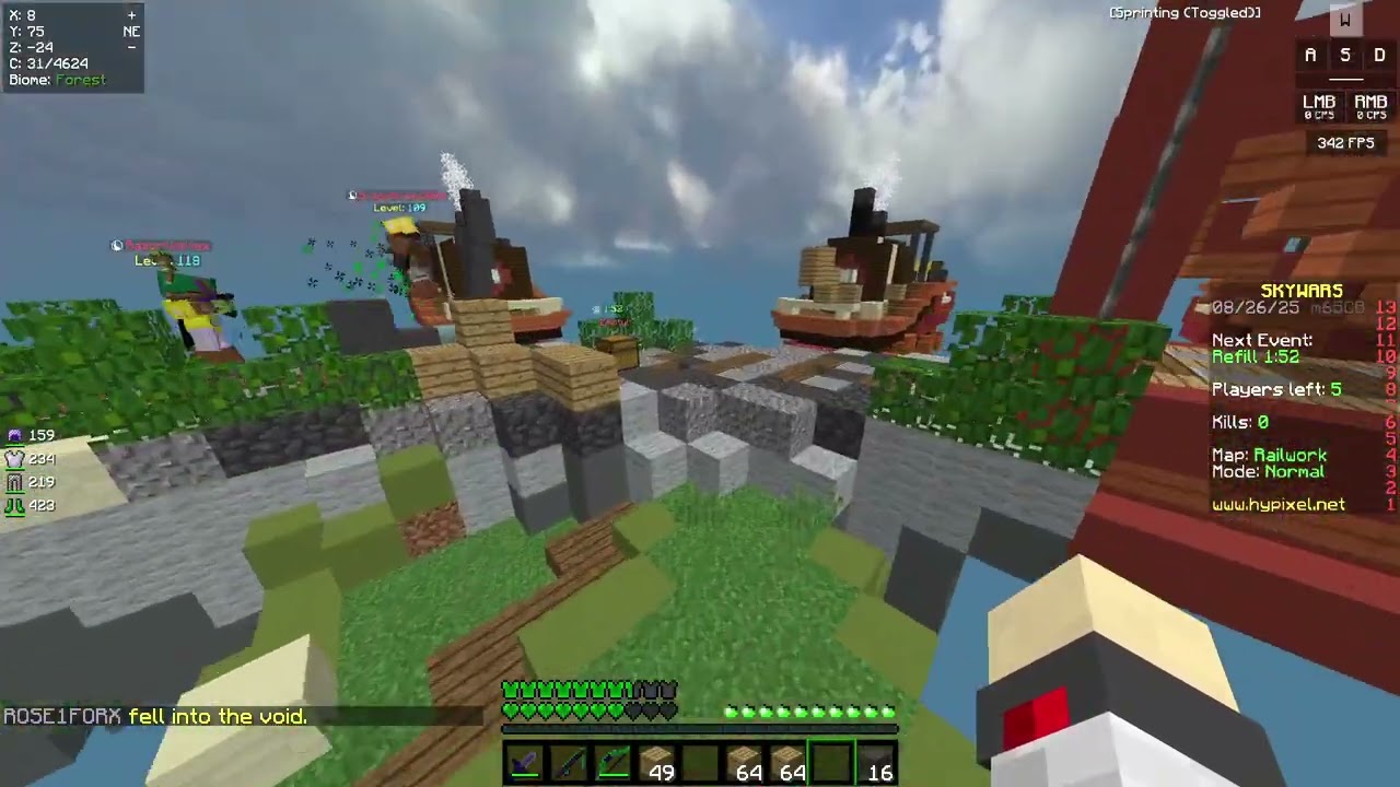 skywars in the big 25